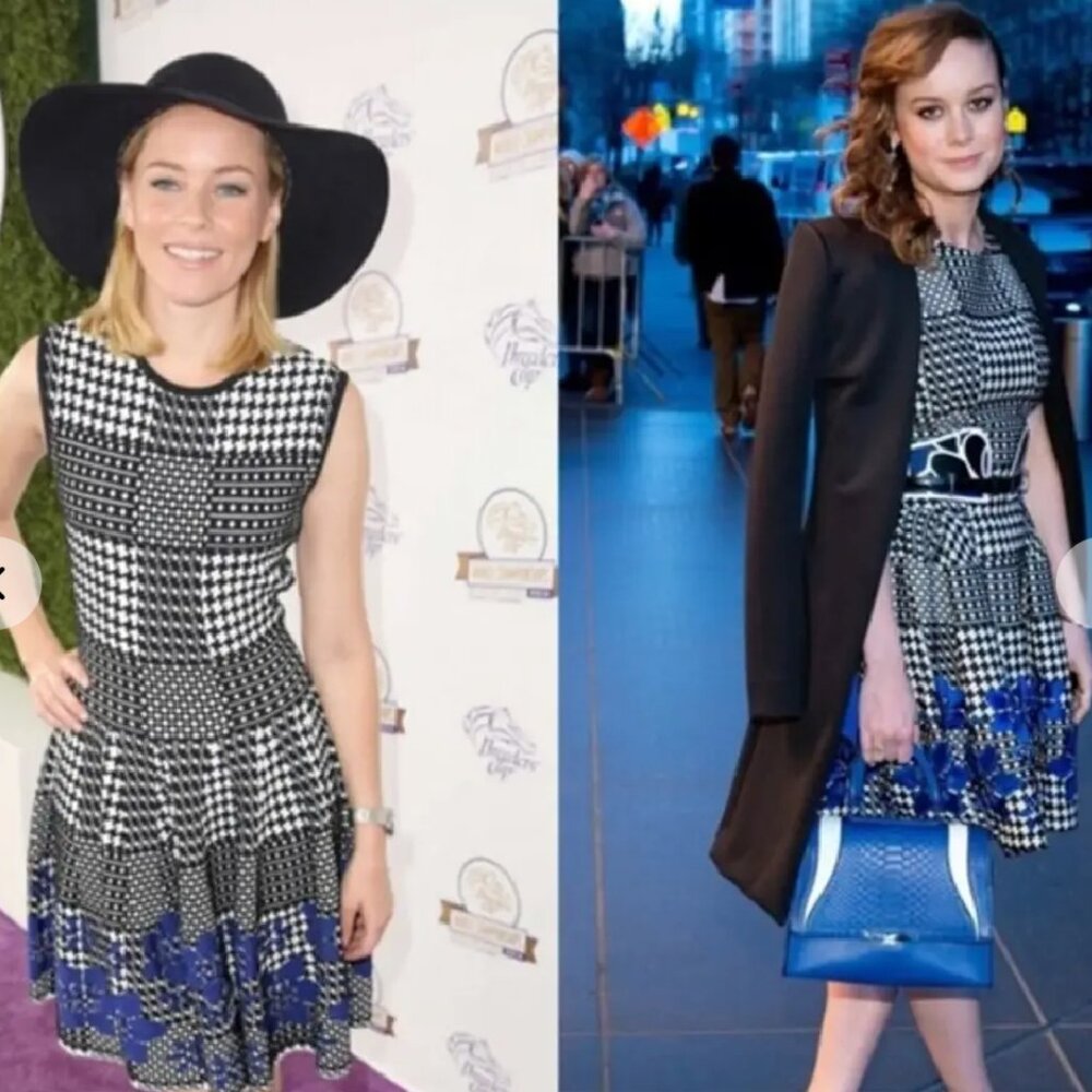 Alexander McQueen NWT Prince of Wales Dress jacquard dress